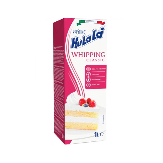 Produs UHT indulcit pe baza de grasimi vegetale Hulala 1l